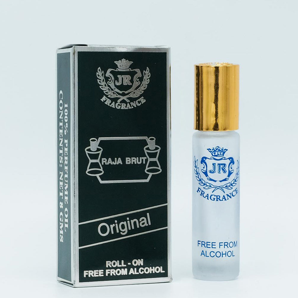 Raja Brut - Jamal Kazura Aromatics 8ml Roll-On Perfume, Alcohol-Free