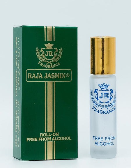 Raja Jasmin - Jamal Kazura Aromatics 8ml Roll-On Perfume, Alcohol-Free
