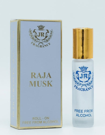 Raja Musk - Jamal Kazura Aromatics 8ml Roll-On Perfume, Alcohol-Free