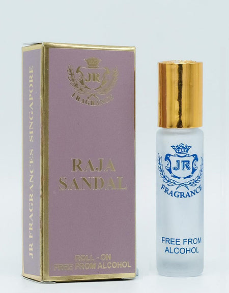 Raja Sandal - Jamal Kazura Aromatics 8ml Roll-On Perfume, Alcohol-Free
