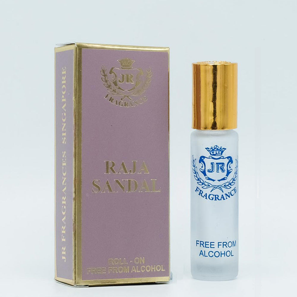 Raja Sandal - Jamal Kazura Aromatics 8ml Roll-On Perfume, Alcohol-Free