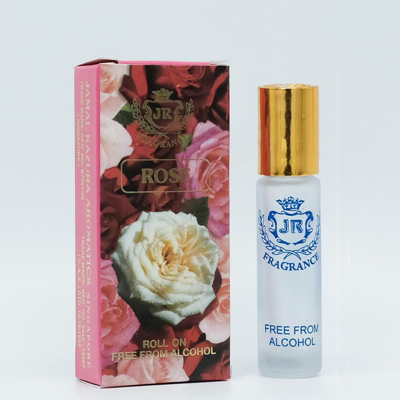 Rose - Jamal Kazura Aromatics 8ml Roll-On Perfume, Alcohol-Free