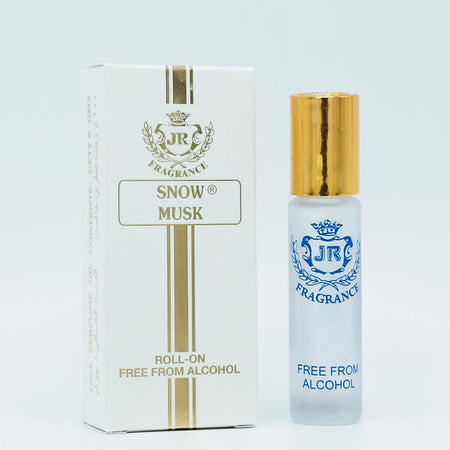 Snow Musk - Jamal Kazura Aromatics 8ml Roll-On Perfume, Alcohol-Free